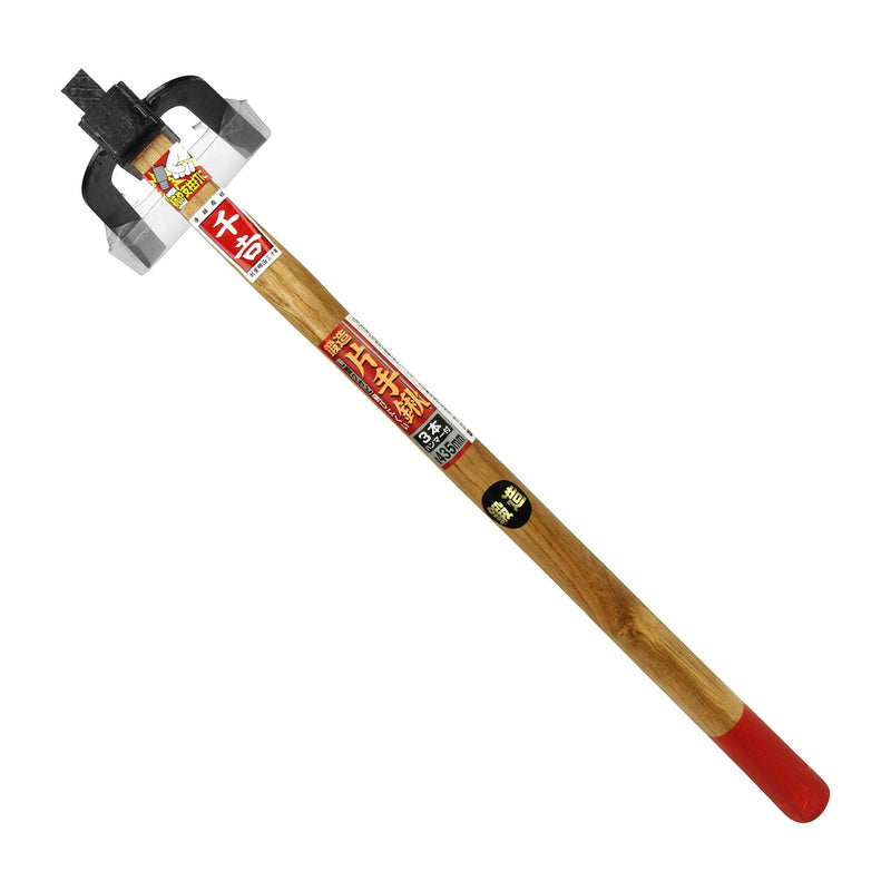 Senkichi Forged One-Handed Hoe, 3 Hammers Included, L-Shaped Wedge, Depth 6.7 x Height 17.3 x Width 3.7 inches (17 x 44 x 9.5 cm) 3-piece