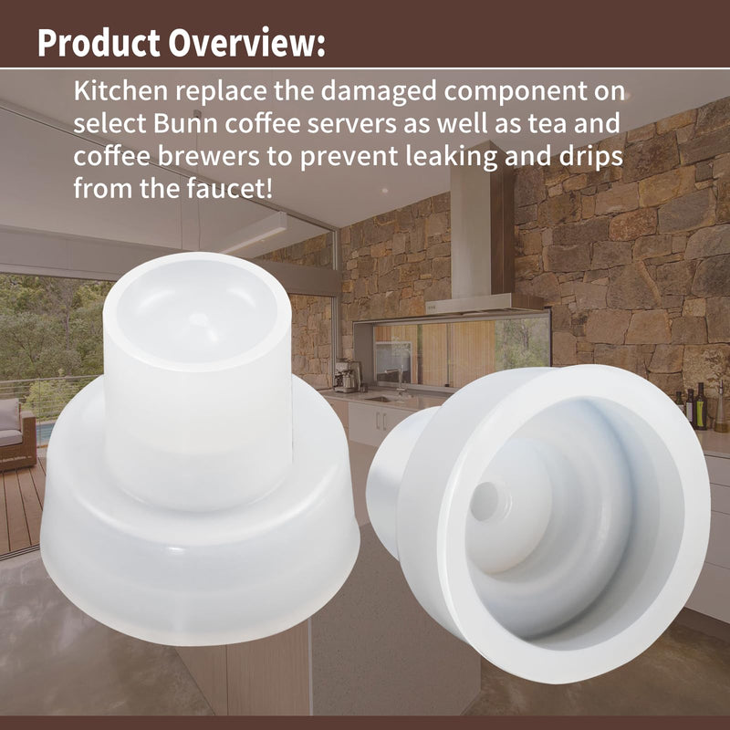 6 Pack 00600.1000 Faucet Silicone Rubber Seat Cup, Fit for Bunn Beverage Equipment (6)