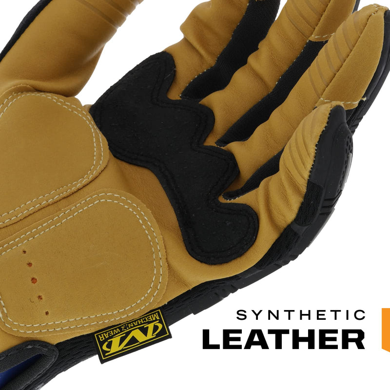 Mechanix Wear Material4x M-Pact Gloves - Abrasion-Resistant Gloves for Hand Safety - Machine Washable - Breathable - Secure Fit - Tear-Resistant - Durable - Brown/Black - Medium