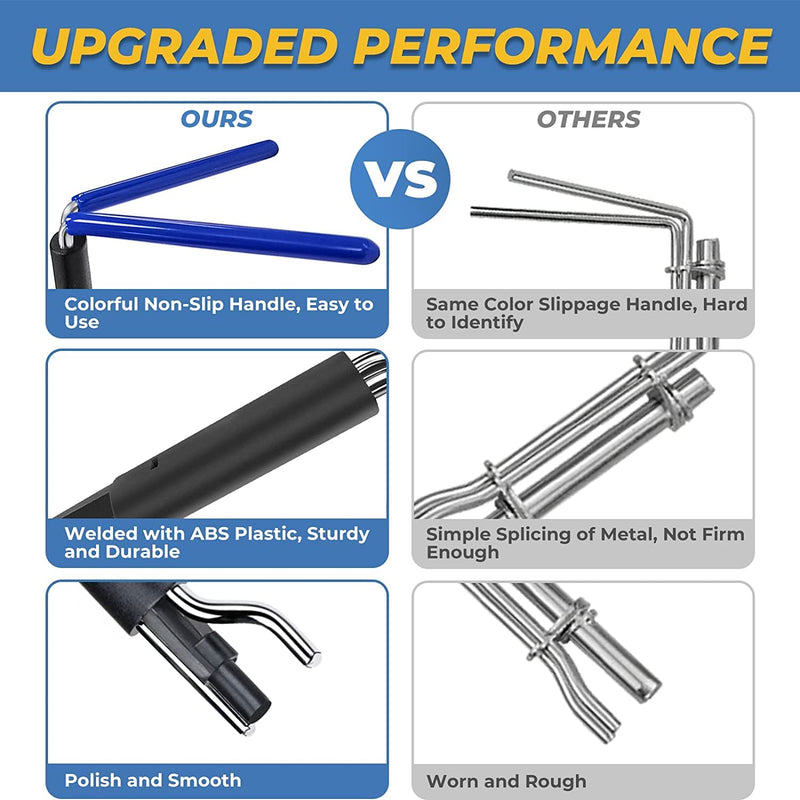 Seal Installation Tool, KZNANZN 4 Pack Hydraulic Cylinder Seal Kit for U-Cup Twistor Installation, Piston Rod Seal Install, O-Ring Twistor & Pick, Portable Seal Puller Tools Set Universal