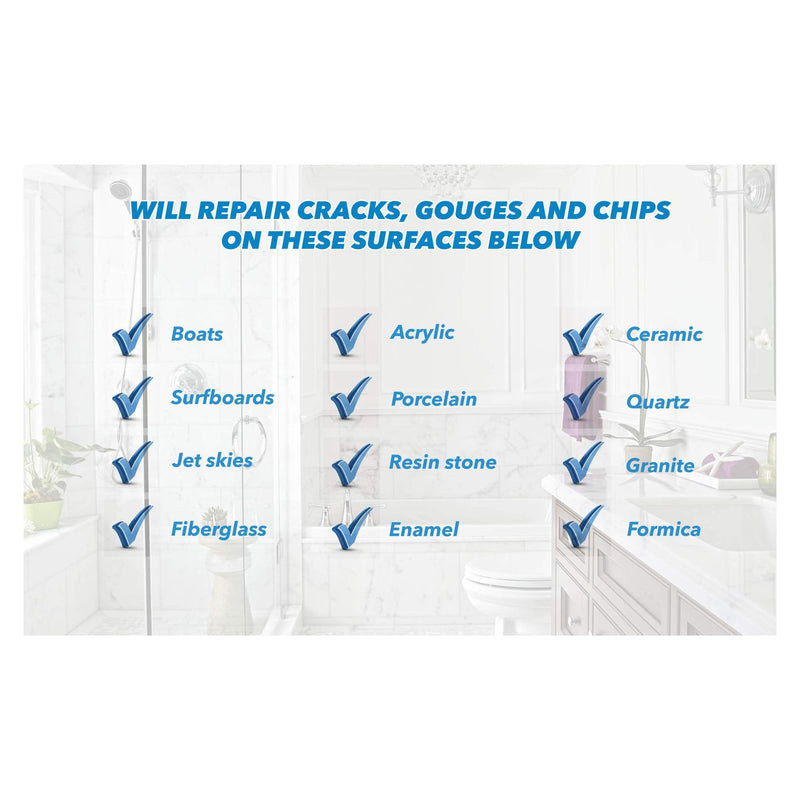 Tub and Shower Repair Kit - White