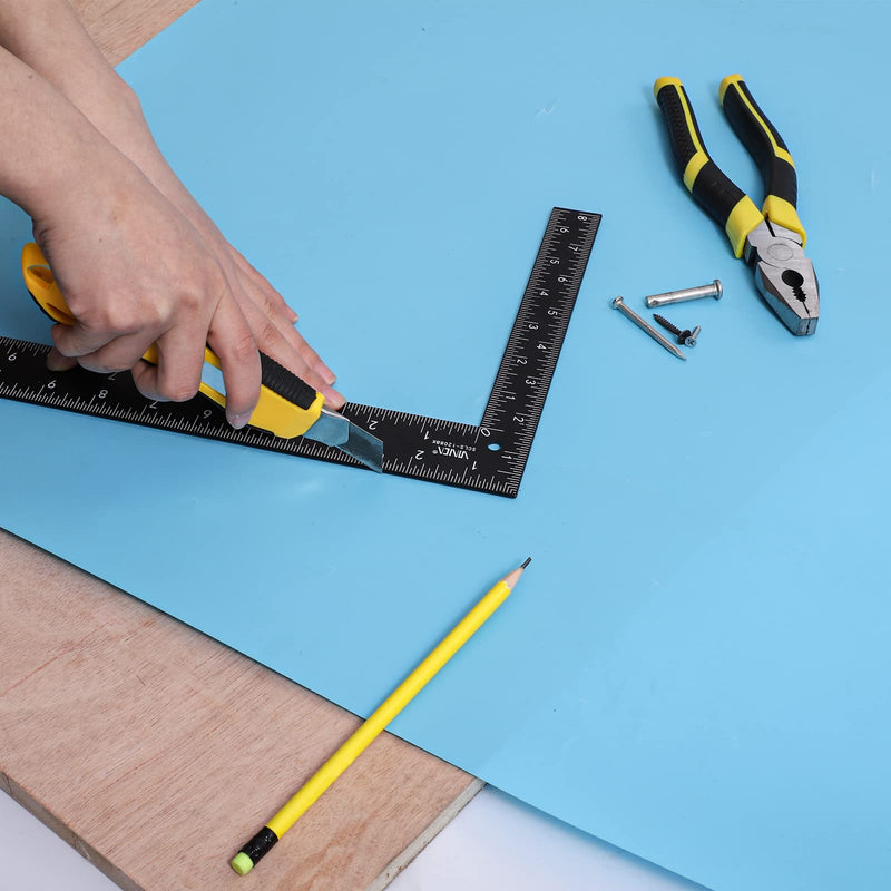 VINCA Carpenter Framing L Shape Square, SCLS-1208BK 8 inch x 12 inch, Steel Black Finished