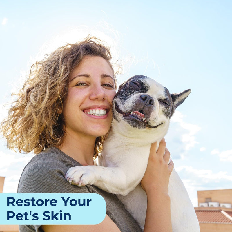 Replenish Dog Hot Spot Spray for Pets - Dr. Rachel's Hydrocortisone and Pramoxine Formula for Dog Hot Spot Remedy, Insect Bites, and Skin Conditions in Dogs, Cats, and Horses - 4 oz - PawsPlanet Australia