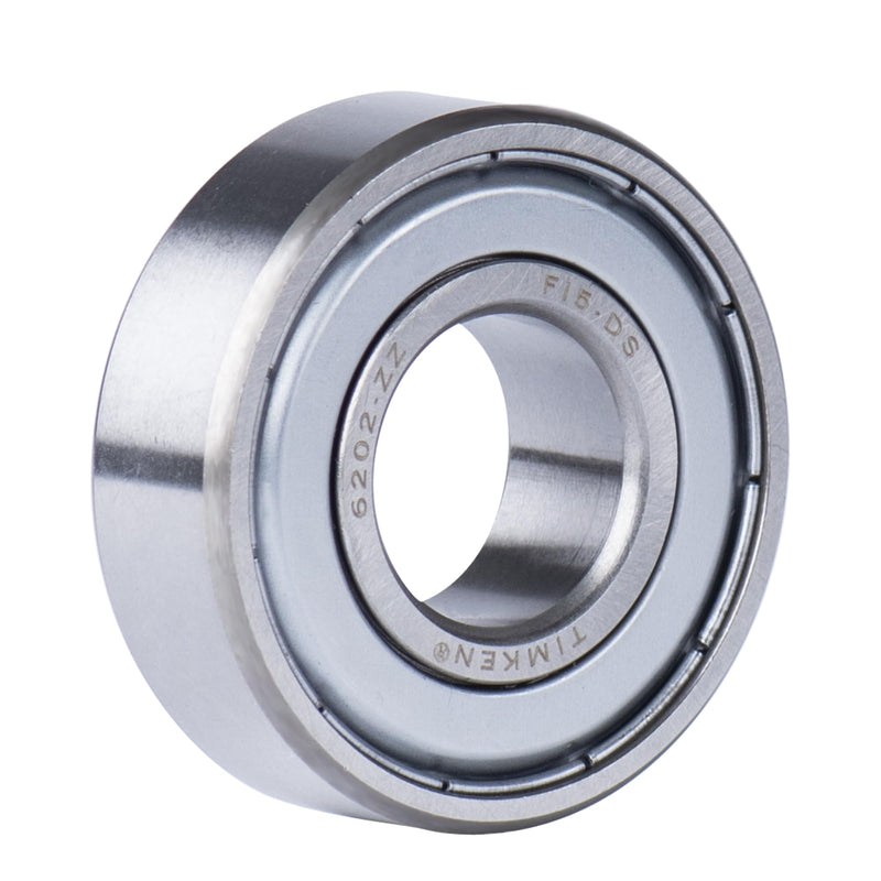 TIMKEN 6202-ZZ, 2pack,Double Metal Seal Bearings 15x35x11mm, Pre-Lubricated and Stable Performance and Cost Effective, Deep Groove Ball Bearings.