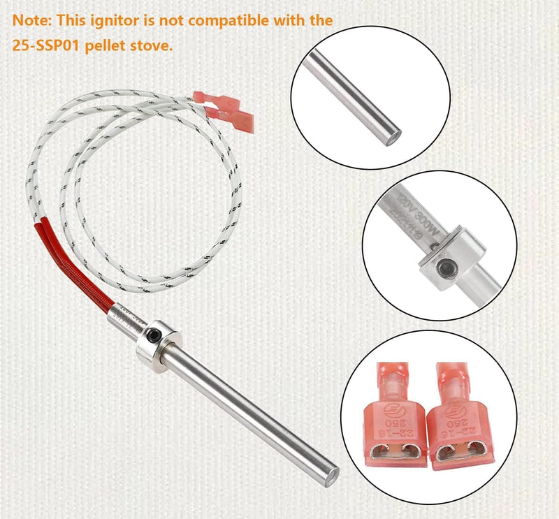 Replacement Englander Pellet Stove Igniter, Fits for England Part PU-CHA-AMP,England Stove Works Igniter 300W 4.75
