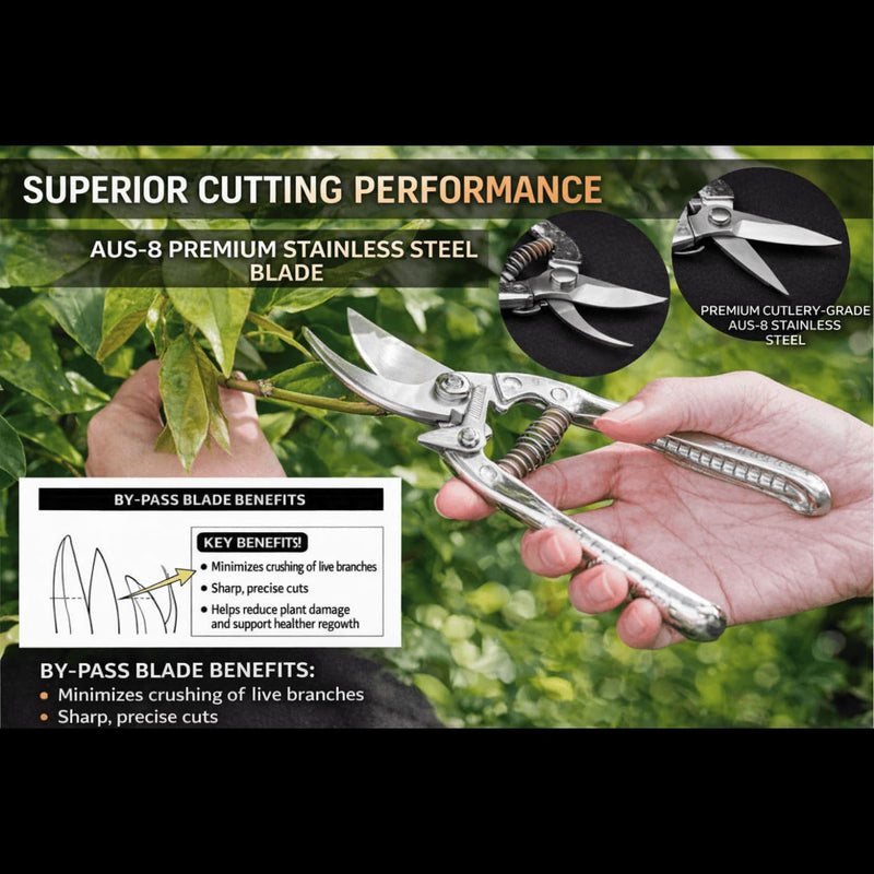 Made in Japan Pruning Shears – Japanese Craftsmanship, Sharp & Durable, Ergonomic Comfort for All-Day Use, Co-Developed with Agricultural Professionals (Orchard & Fruit Tree) (7.1 in (180mm)) 7.1 in