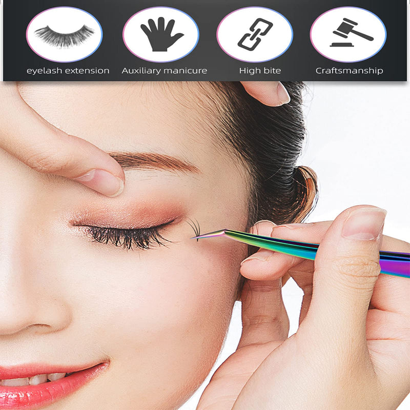 Tweezers Set, Diamond painting tools,Upgraded Anti-Static Stainless Steel Curved of Tweezers for Diamond painting, Electronics, Laboratory Work, Jewelry-Making, Craft, Soldering, etc.