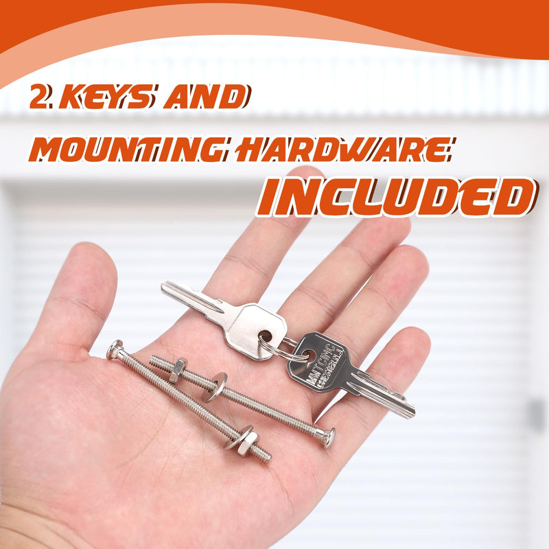 SIHAI 5 Packs Garage Door Emergency Key Release, Garage Door Emergency Release Lock Compatible with Garage Door Openers and Doors (5 Packs) 5 Pieces
