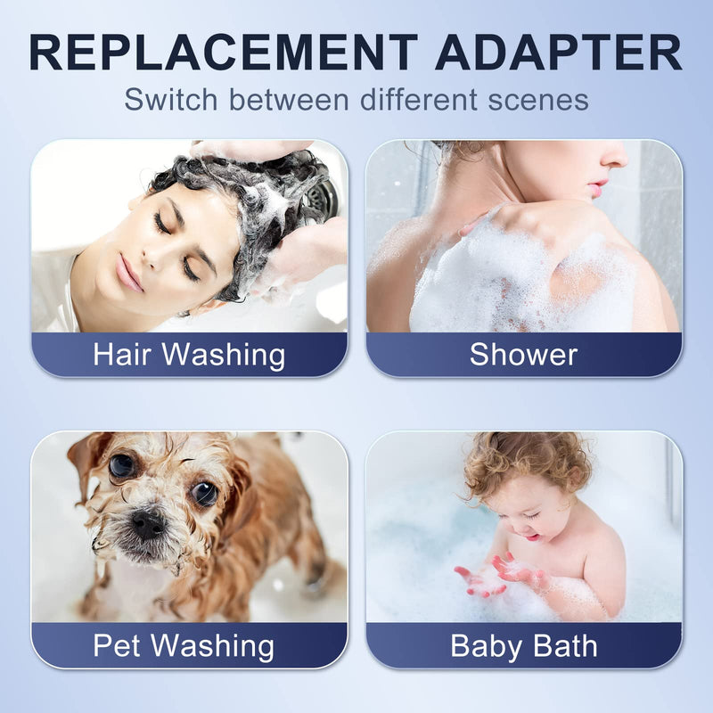Shower Head Sink - Faucet Bathtub, Hose Sprayer Attachment with 9 Adapters, 79" Hose for Hair Washing, Pet Dog Rinse & Baby Bath, ON/OFF Extension for Tub Faucet, Utility Sink, Laundryroom, Garden
