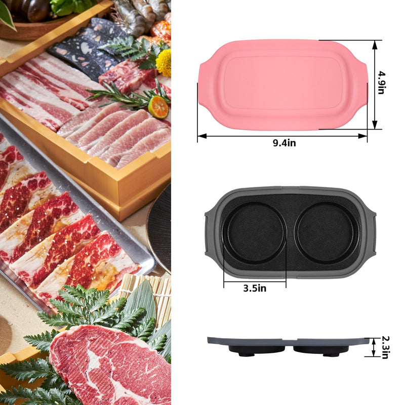 Microwave Egg Cooker, Quick-Heat Poacher Fryer with Lid, for Breakfast Sandwiches Dishwasher Safe Portable Multi-Use Egg Cooker Easy to Use and Clean (pink) pink