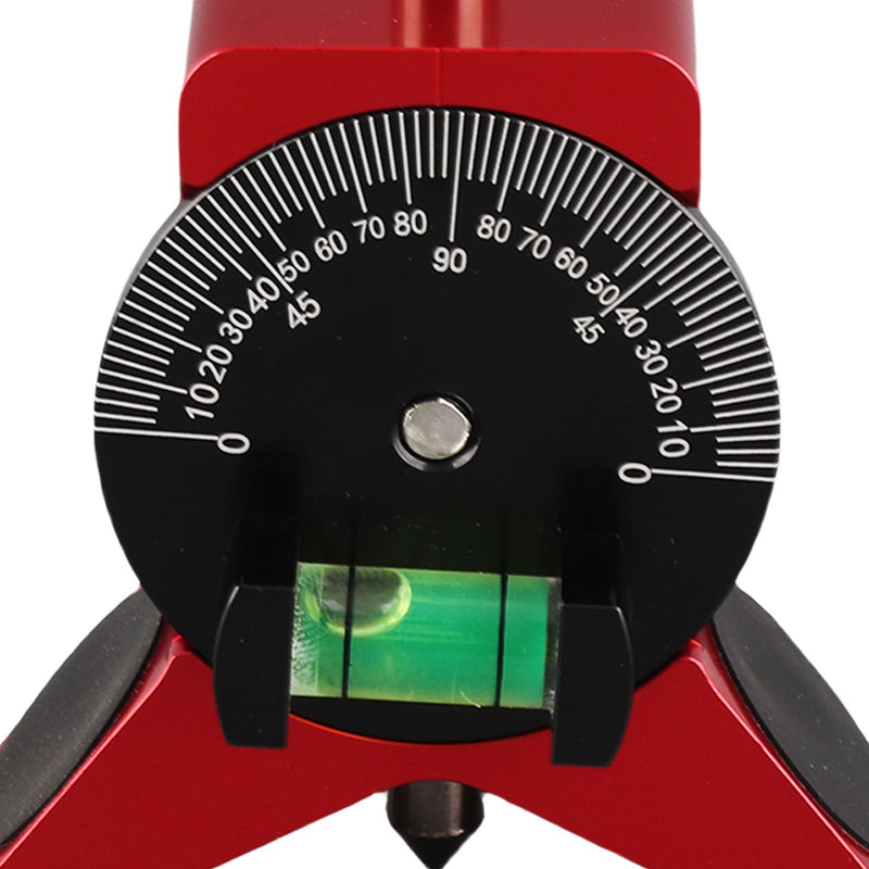 Tyenaza Pipe Center Finder, Y-Shape Pipefitter Gauge with Dial Bubble Protractor, Pipe Marking Tool for 1-1/2" to 6" Pipes