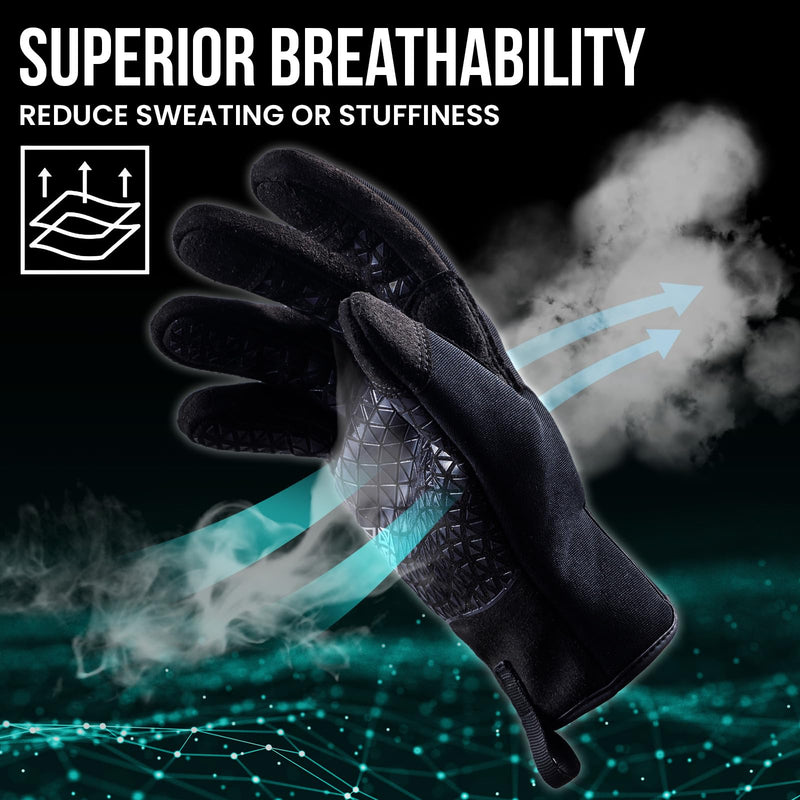 TAILI Level 3 Needle, Level 5 Puncture Resistant Work Gloves for Gardening, Touchscreen, Breathable, Grip Enhanced A7 Cut Resistant Safety Gloves, Black, XL, 1 Pair