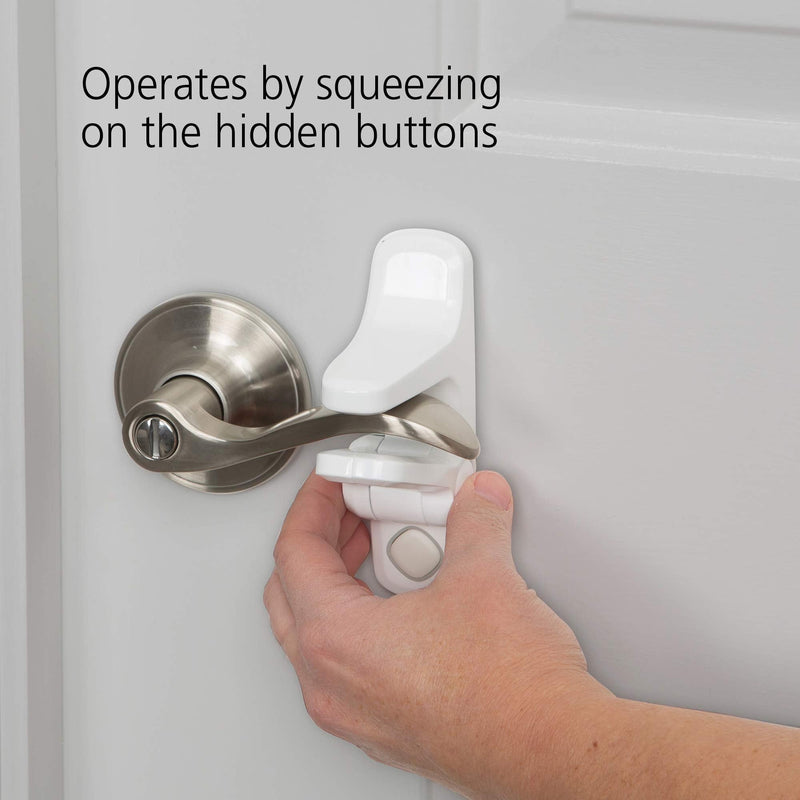 Safety 1st Outsmart Lever Handle Lock, White, 4PK