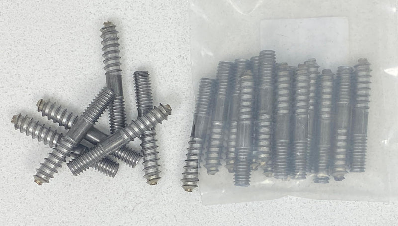 Baltimore Hardware Hanger Bolts, 1/4-20 x 2, High-Strength Zinc-Coated Steel with Partial Thread for Secure Wood-to-Metal Connections, Corrosion-Resistant - 100 Pack for Large Projects 1/4-20 x 2" Zinc