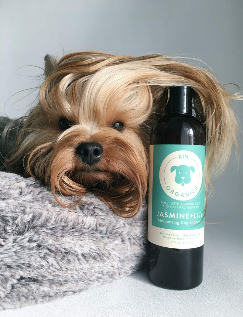 kin+kind kin organics Jasmine+Lily Organic Dog Shampoo, 12 oz - PawsPlanet Australia