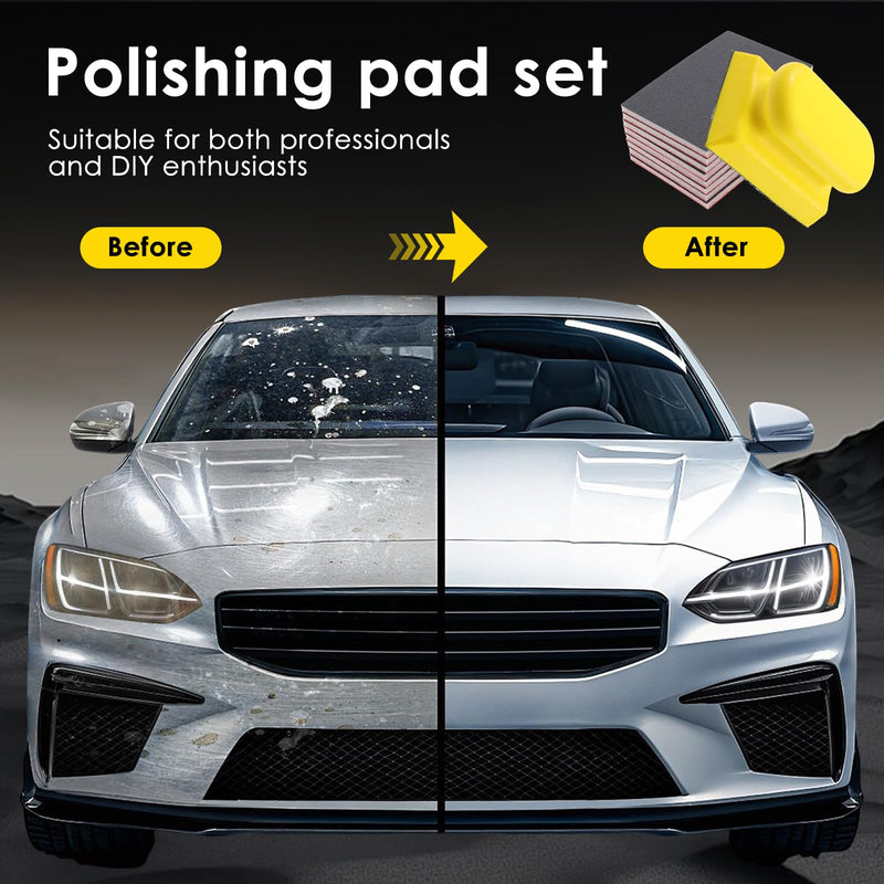 48Pcs Sanding Sponge Kit with Handle,Wet Dry 180-3000 Grit Wood Auto 48