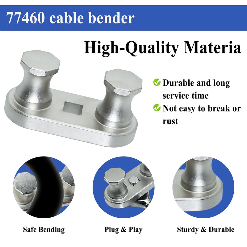 77460 Cable Bender Tool, Connects to 1/2'' Ratchet, Wire Bending Tool-Maximum Bending Up to 750 MCM, Simplify Wire Bending Task 77460 1pc