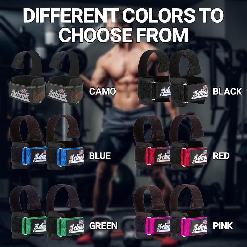 Schiek Sports Model 1000-DLS Deluxe Dowel Lifting Straps Green