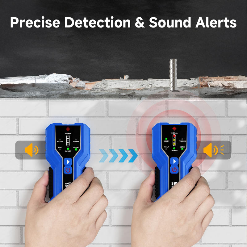 Stud Finder – Electronic Stud Detector with Smart Sensor, 3-in-1 Wall Scanner for Metal, Wood & Live AC Wire, Upgraded Multifunctional Wall Detector, Battery Included