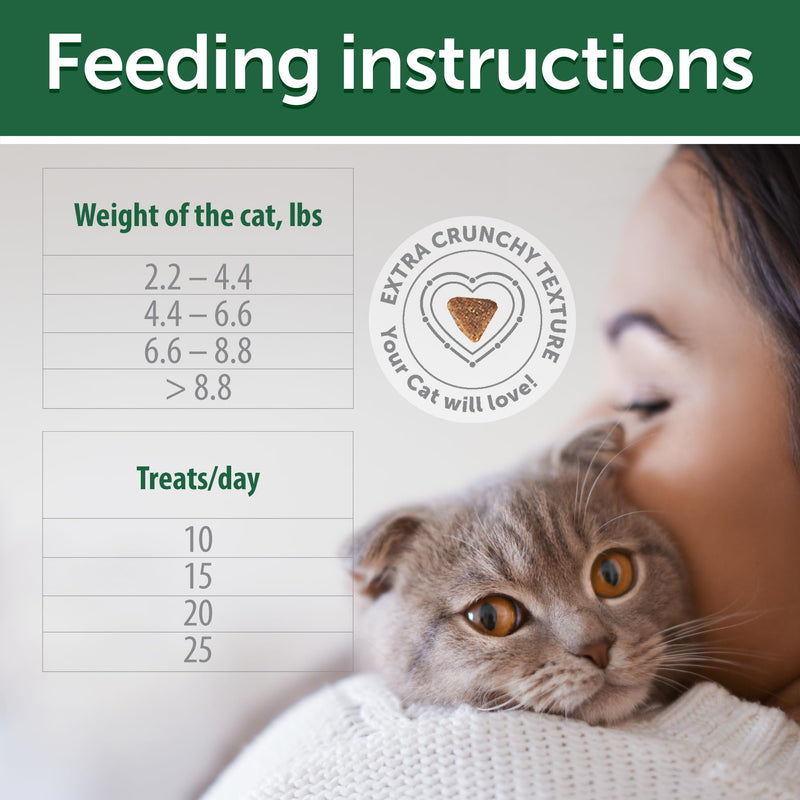 Nature's Protection Cat Dental Treats - Crunchy Oral Care Chews for Cat Teeth Cleaning for Adult Cats - No Bad Breath, Less Hairball (Superior Care - Poultry, 2.64 oz) 2.64 Ounce (Pack of 1)