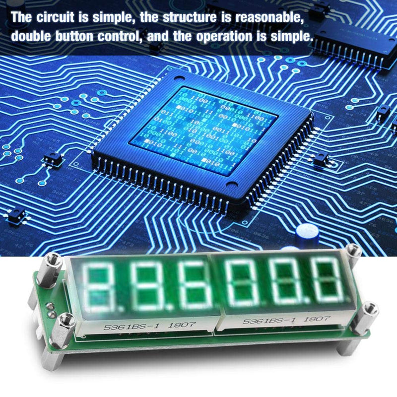 Frequency Counter PLJ-6LED-H LED Display Digital Frequency Counter 1MHz- 1000MHz(Green) Green