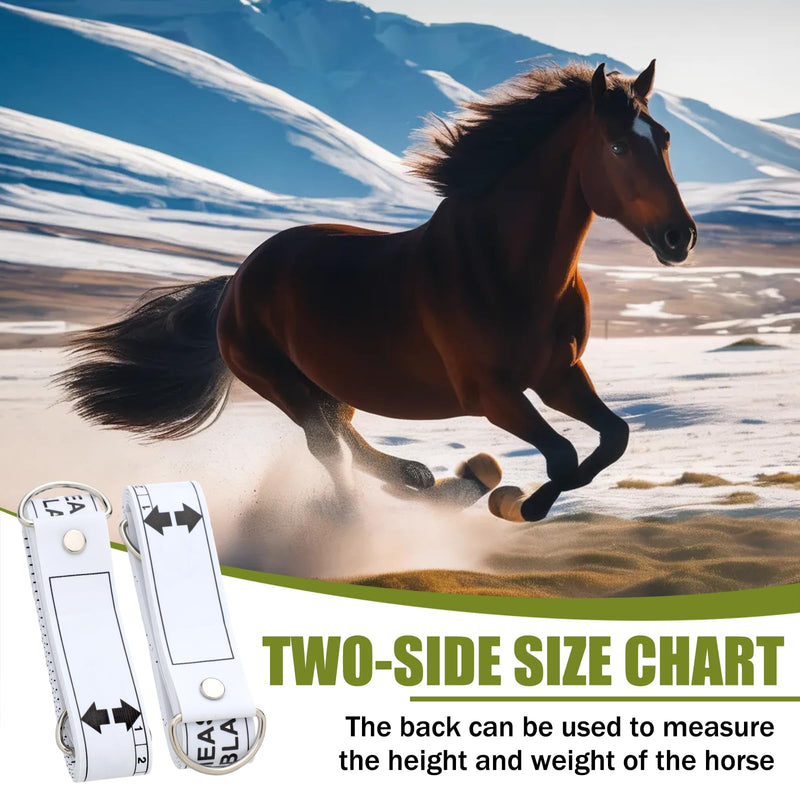 Copkim 12 Pcs Horse Measuring Tape 8.2 Feet Long for Height and Weight Multifunctional Horse Accessories for Accurate Waist Measurement and Weight Loss Tracking Portable PVC Measuring Stick