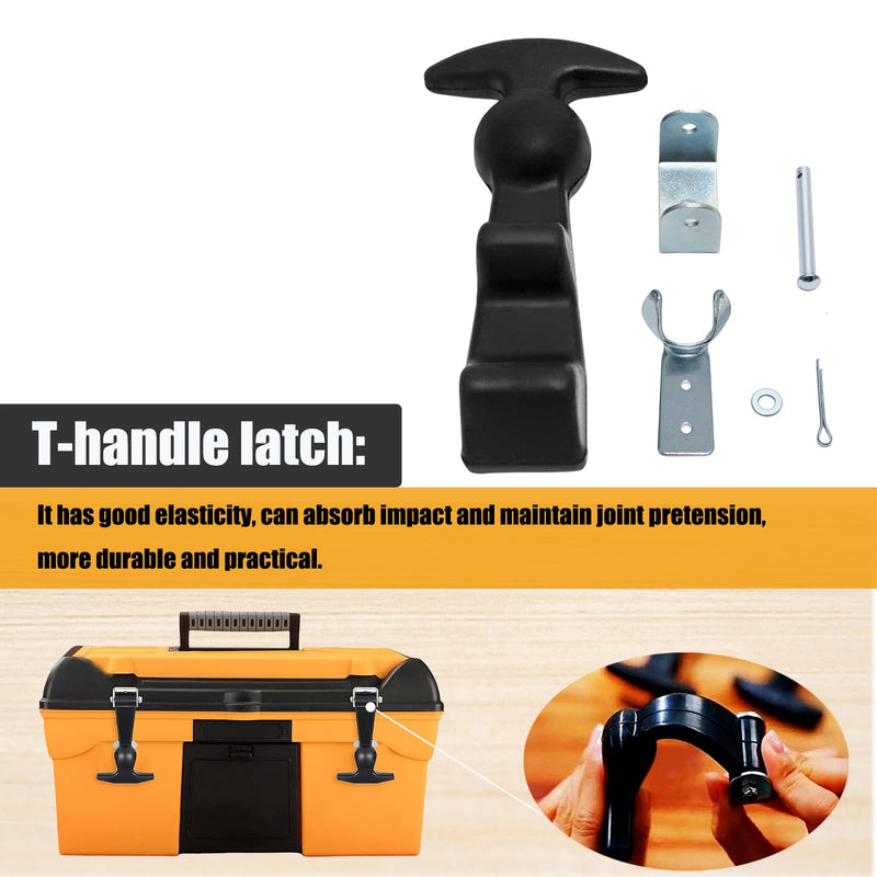Rubber Flex T Handle Rubber Hood Latch for Tool Box Vehicle Engine Hood