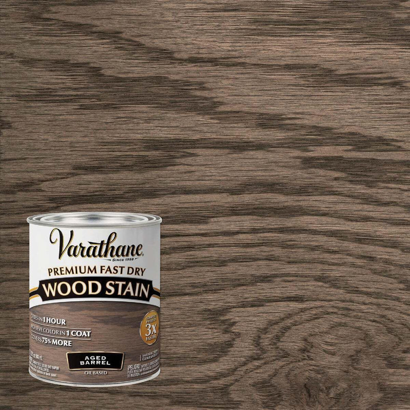 Rust-Oleum Varathane Premium Fast Dry Interior Oil-Base Aged Barrel Wood Stain - 1 qt.