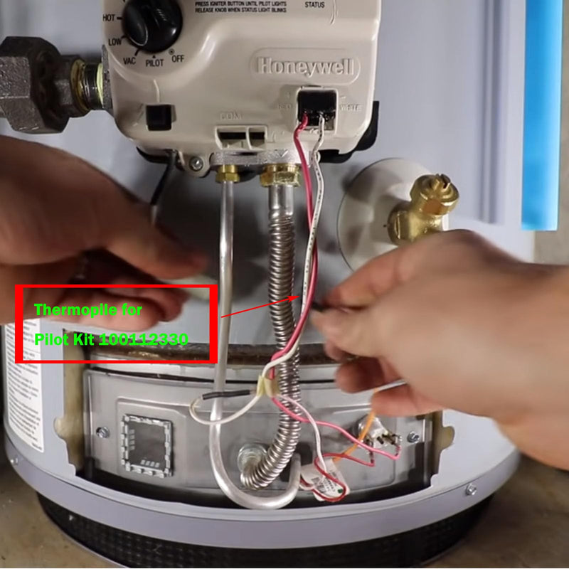 MENSI Minivolt Thermopile Replacement Parts for Reliance Whirlpool,A.O.Smith, Kenmore Brand Gas Water Heater Boilers Replace Model 100112330 9007876 9007877, Repalce 300 301 Series (1) 1