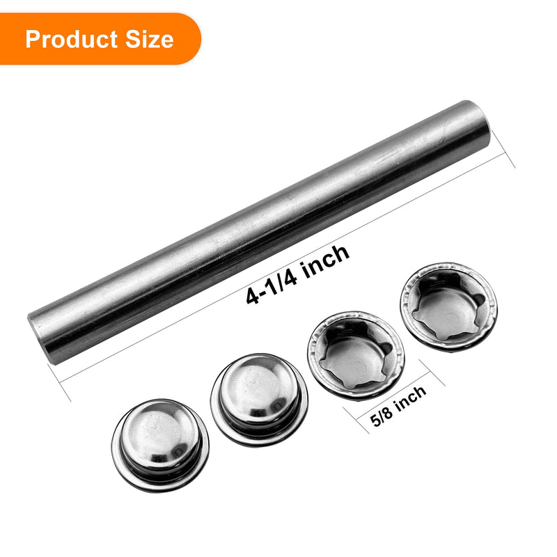 1/2 Inch OD 304 Stainless Steel Boat Trailer Roller Shaft 4-1/4