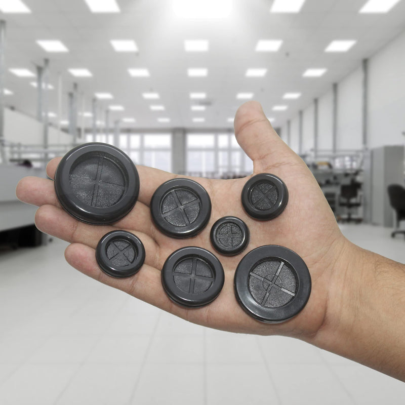 52pcs Rubber Grommets kit, Firewall Hole Plugs in 6 Drill Hole Sizes of 5/8" 13/16" 7/8" 1" 1-3/16" 1-1/2" – Rubber Hole Plugs for Wire Protection & Hardware Repair 52 Pcs Plugs - NewNest Australia