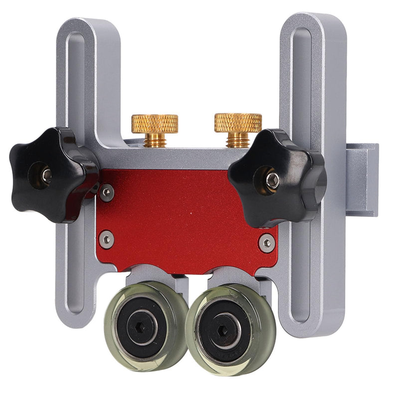 Adjustable Dual Bearing Roller Aluminum Alloy Table Saw Feeding Roller for Woodworking Saw Table