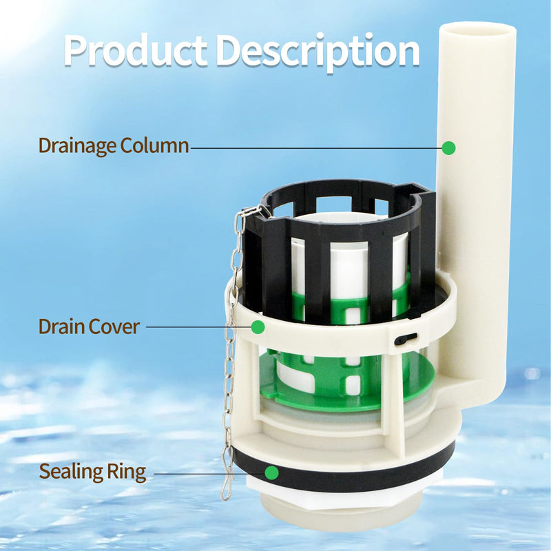 Toilet Flush Valve Replacement Parts for Two Piece Toilets, Compatible with Toto THU Series Tower, for 3-Inch Flush Hole, Including Repair Kits (Two-piece toilets) Two-piece toilets