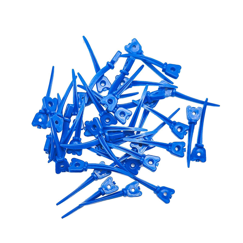 Disposable Dental Plastic Wedge, Dental Curved Matrix Wedges with Hole, Dental Fixing Wedge for Tooth Restoration (Small 40Pcs) Small 40Pcs