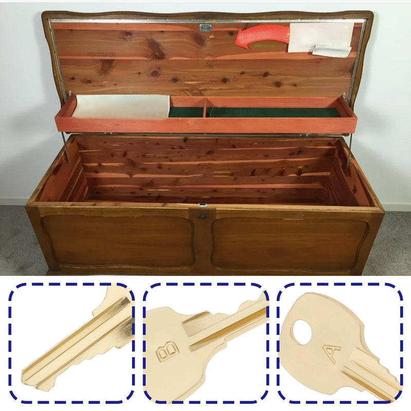 ECSiNG 2pcs Cedar Chest Key Replacement Compatible with Lane Cedar S Series Safety Style Locks S83 S84 S85 S86 S87 S88 S89 S90 S99