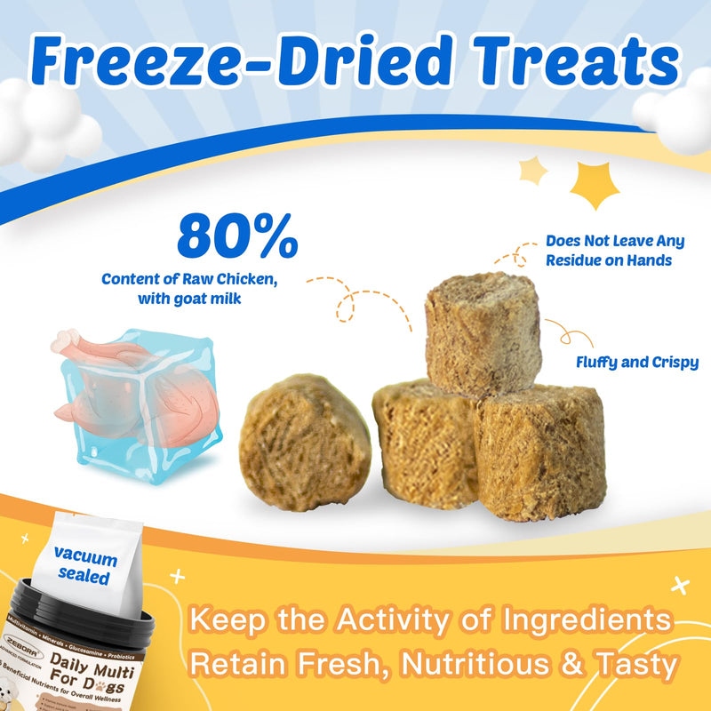 Dog Multivitamin Powder with Freeze-Dried Chews