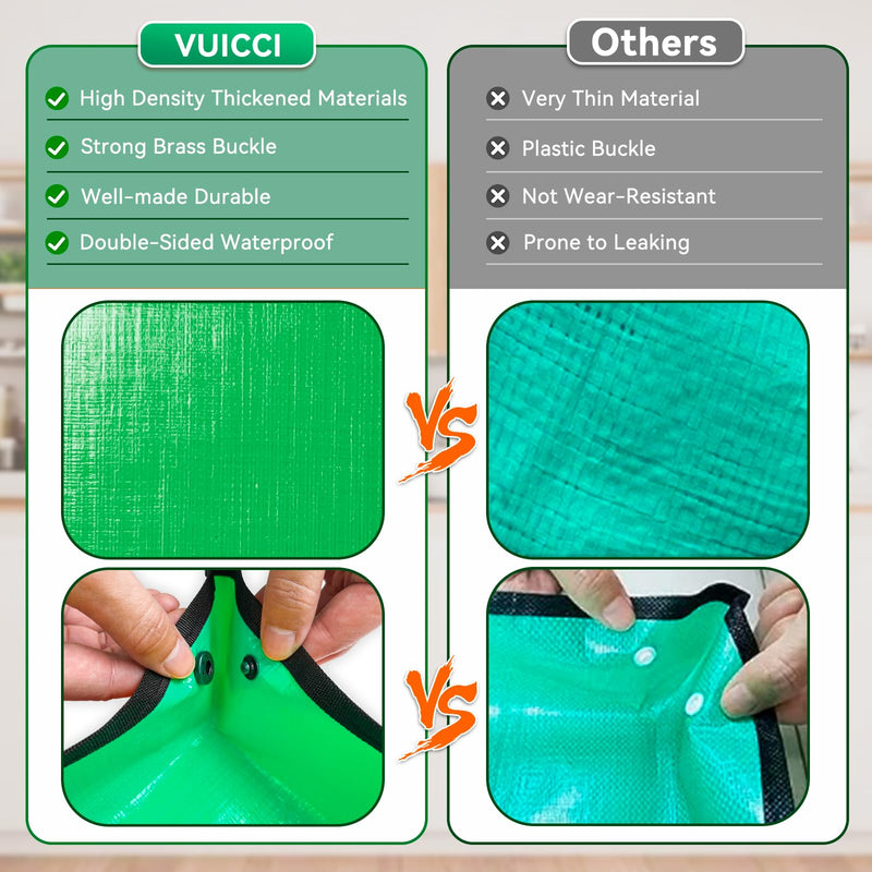 Plant Repotting Mat 26.8" X 26.8",Square Succulent Gardening Mat Waterproof Transplanting Mat Thickened Foldable Soil Change Mat and Potting Soil Mess Control Tidy Tray Repotting Mat Green-small 26.8" X 26.8"