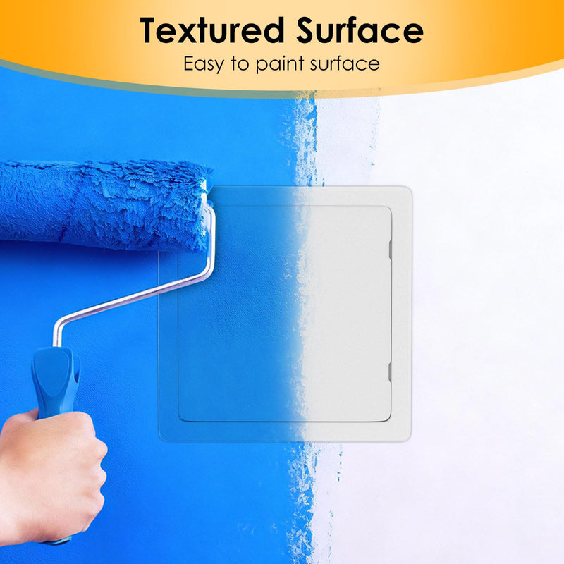 Suteck Plumbing Access Panel for Drywall Ceiling 16 x 16 Inch Reinforced Plastic Wall Access Doors Removable Hinged White 16X16inch