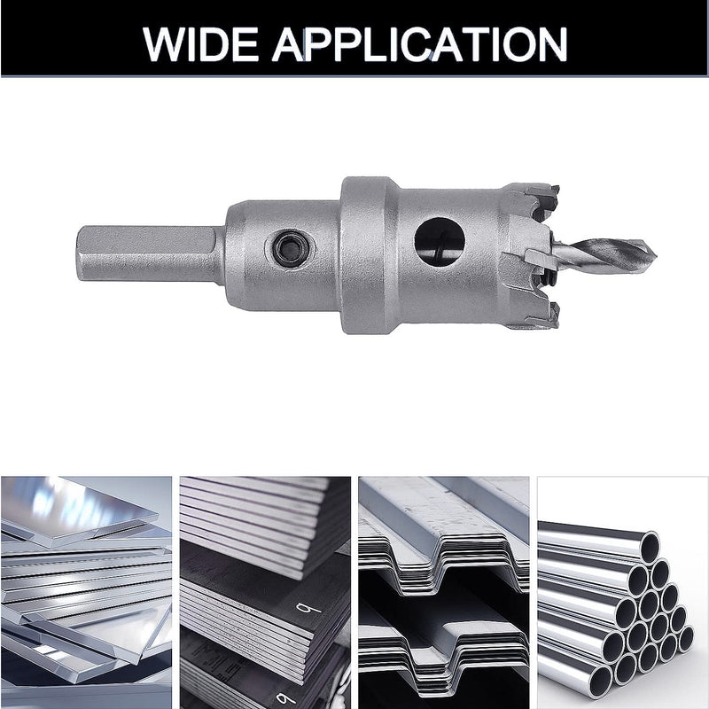12mm (5/11 inch) Metal Steel Hole Saw with 2 Drill Bits, Hole Cutter for Thick Metal,Stainless Steel,Iron and Wood (12mm (5/11 inch)) 12mm ( 5/11 inch )