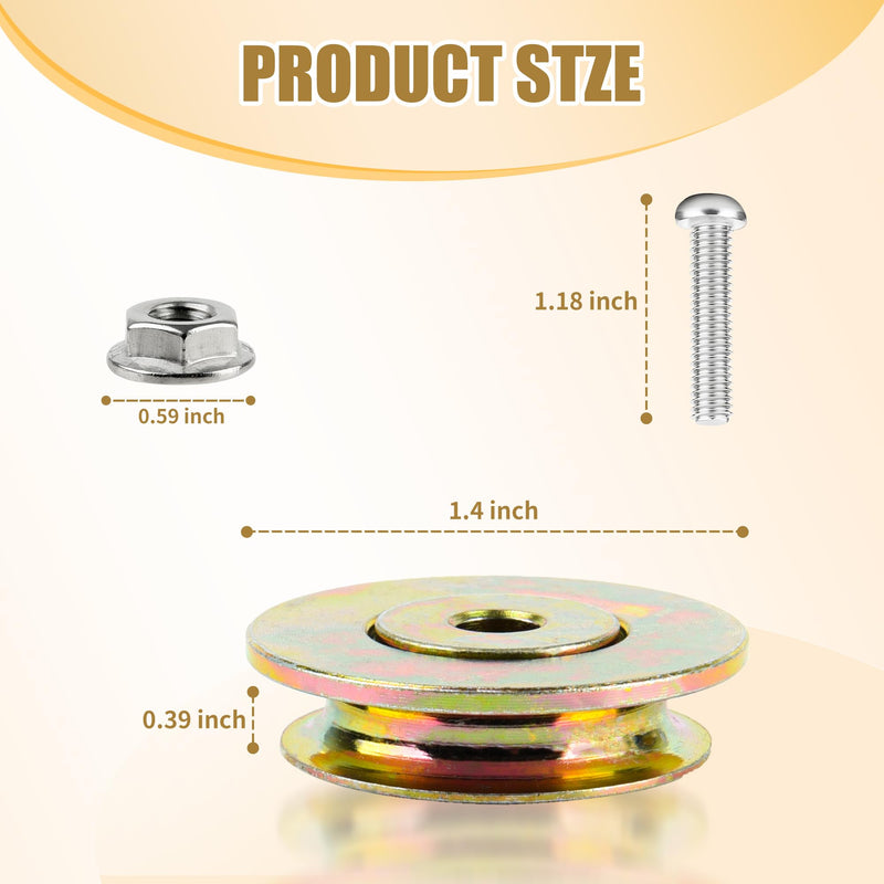 (2 Pcs) Tapco Pro Cut Off Flange Track Bearing Kit Compatible with Tapco Pro & max Siding Brake, 12334 Rollers, 12364 Screws, 10094 Lock Nuts, Tapco Brake Parts 2
