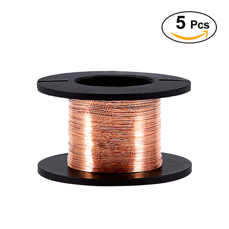 Enameled Copper Wire,5pcs 0.1mm Enameled Copper Magnet Wire for Science, Speaker Coil, Transformer, Inductor, DIY Project,Mobile Phones, Computers, Laptops - NewNest Australia