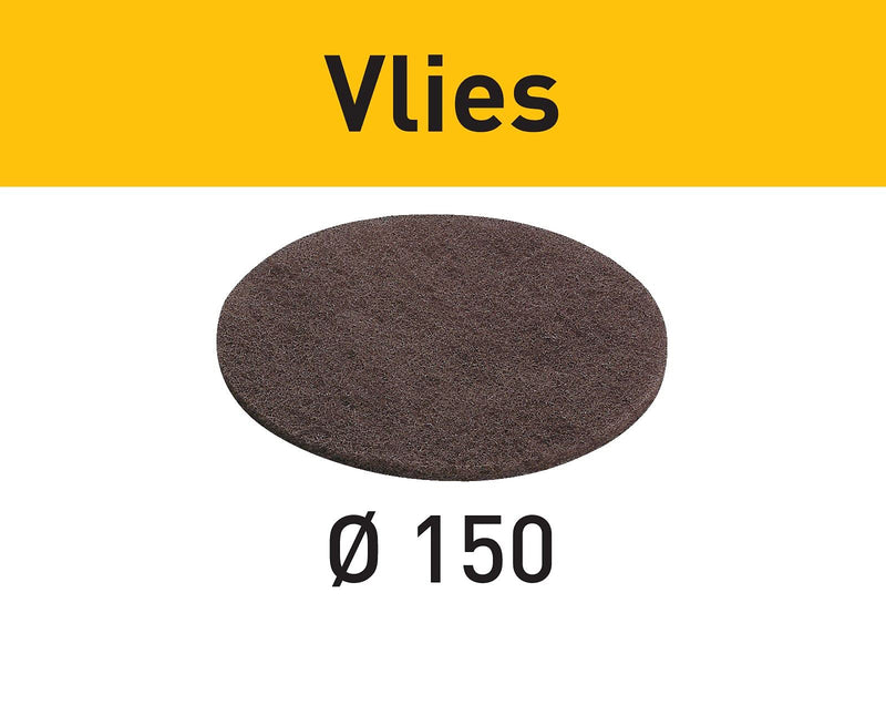 Festool 201126 6-Inch (150mm) Vlies 100 Medium Abrasive Sanding Discs, 10-Pack 100 VL Grit 10.0
