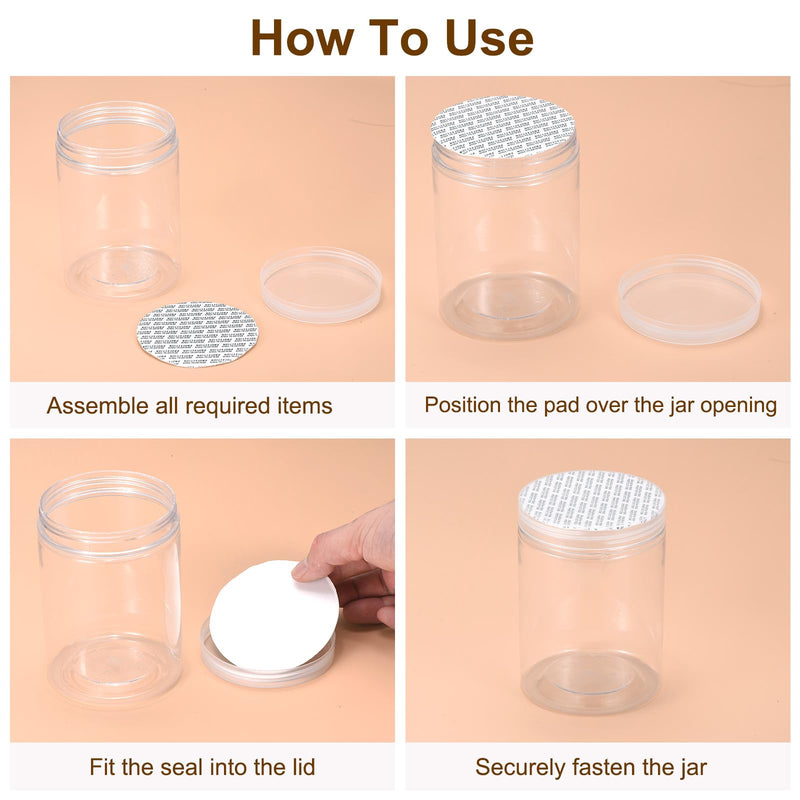 38mm/1.5" Foam Lid Liner, 100 Pack Pressure Seal Cap Liners Round Jar Seals - Resistant Tamper Sensitive for Bottle Cap Liners Sealer, White 38mm/1.5"
