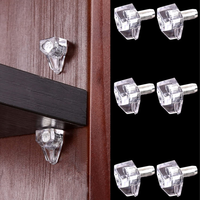 5 Millimeters Shelf Support Peg，Support Cabinet Shelf Pins，Clear Plastic Replacement Peg Cabinet Shelf Supports Pins for Kitchen Furniture Book Shelves Shelf Holder Locking Pins (20 Pieces) 5mm 20 Pieces