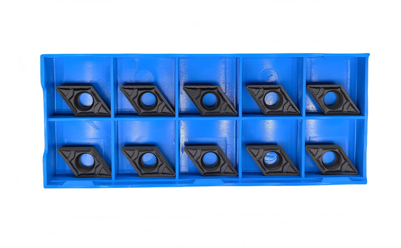 DCMT32.52/DCMT11T308-MD CNC Carbide Turning Inserts for Semi-Finishing Steel Cutting,10 PCS.