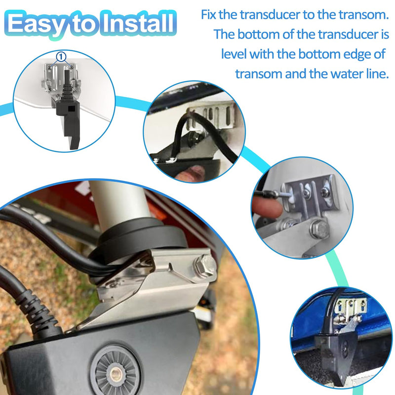 010-12784-02 Heavy Duty Transducer Transom Mount Bracket Replacement for Garmin Panoptix LVS32