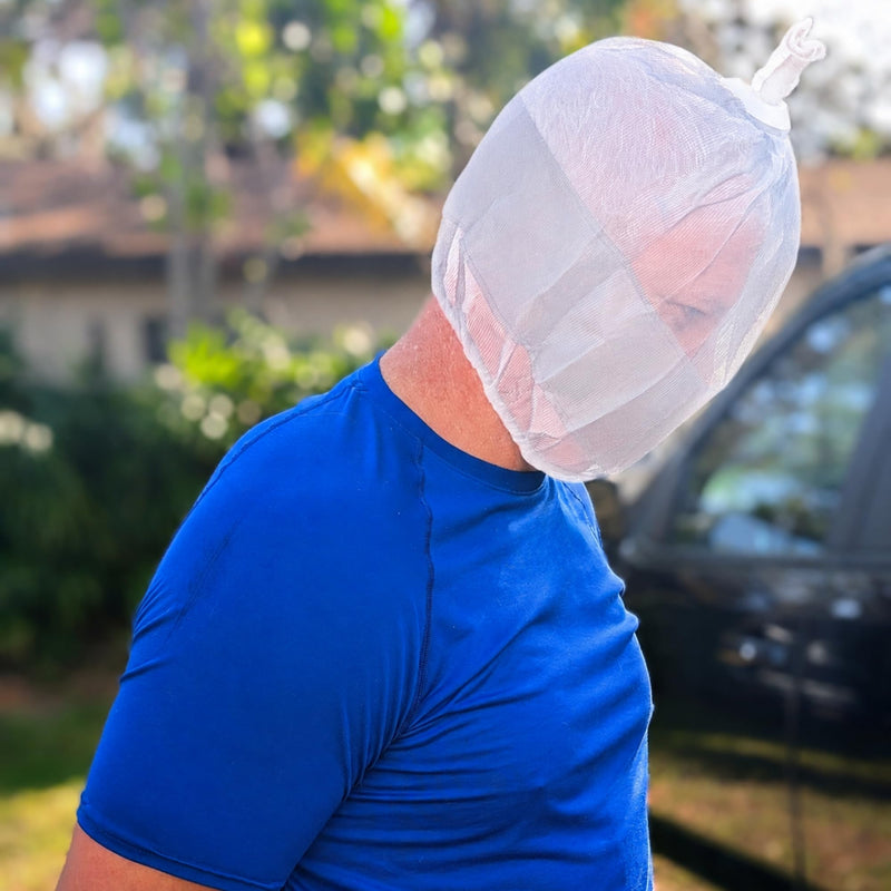 Luminary Transport Spit Hood, 5 Pack - Full Mesh Triple Layer Humane for Restraint for Police, Corrections, First Responders (White) White