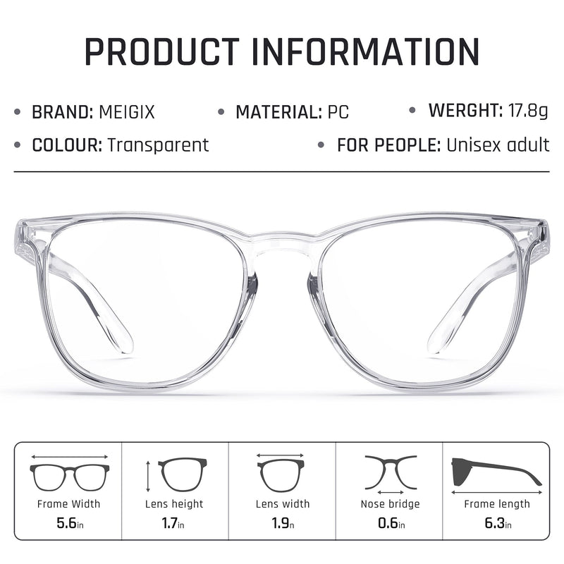 Stylish Safety Glasses, Clear Anti-Fog Anti-Scratch Protective Glasses For Men And Women