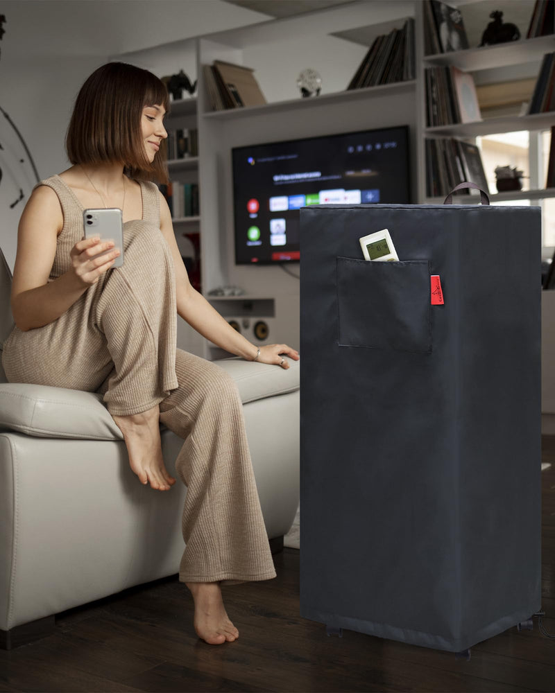 Indoor Swamp Cooler Cover,Evaporative Air Cooler Portable Air Conditioners Cover Fits MEPTY, PNTCK, Feculs, Uthfy, FLOWBREEZE, COOLECH, AEROZY, VAGKRI (14" × 14" × 32") 14" × 14" × 32"