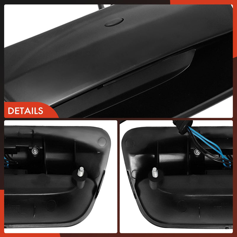 A-Premium Tailgate Handle Liftgate Latch Handle Compatible with Nissan Versa 2007 2008 2009 2010 2011, Primed Black, Replace# 90606-YC035, 90606-EL00C
